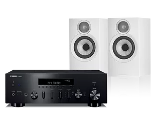 Yamaha R-N600A (czarny) + 607 S3 (biały) - Zestawy stereo - miniaturka - grafika 1