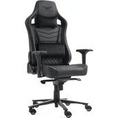 Fotele gamingowe - Fotel GAMVIS Elite 2.0 Pro XXL Czarny (czarne elementy) - miniaturka - grafika 1