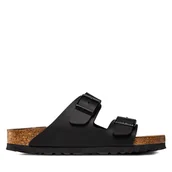 Klapki i japonki damskie - Klapki Birkenstock Arizona 551253 Czarny - miniaturka - grafika 1