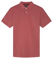 Koszulki męskie - Hackett London Męska koszulka polo w paski, antracyt, 3XL - miniaturka - grafika 1