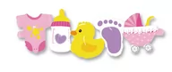 Baby shower i roczek - Girlanda balonowa Różowa Baby shower 96x27cm - miniaturka - grafika 1