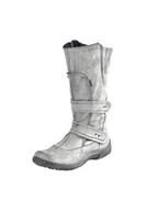 Kozaki damskie - Manitu Damskie modne kozaki, szary - Szary szary 9-40 EU - miniaturka - grafika 1