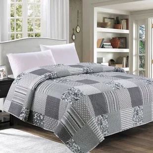 Narzuta CHARLES szara - Narzuty - miniaturka - grafika 1