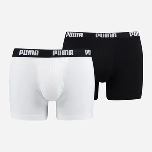 Komplet męskich majtek 2 sztuki Puma Basic Boxer 2P 90682307 L Czarny/Biały (8718824609690) - Majtki męskie - miniaturka - grafika 1