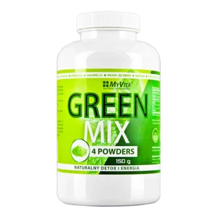 MyVita GREEN MIX DETOX I ENERGIA 150 G - Suplementy naturalne - miniaturka - grafika 1