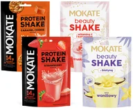 Desery dla dzieci - Zestaw Beauty Shake i Protein Shake Duża Zawartość Białka Mokate 4x - miniaturka - grafika 1