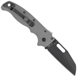 Nóż składany Demko AD20.5 Shark Foot Grey Grivory, Black DLC D2 by Andrew Demko (205-D2-SF-DLC) - Noże - miniaturka - grafika 3