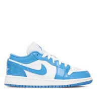 Sneakersy damskie - Sneakersy Nike Air Jordan 1 Low Se (GS) FZ3929 114 Biały - miniaturka - grafika 1