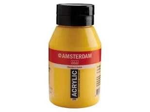 Talens Amsterdam, farba akrylowa, 1000 ml, Żółty ciemny, azo - Przybory szkolne - miniaturka - grafika 2