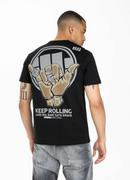 Koszulki sportowe męskie - T-Shirt Koszulka Pit Bull Keep Rolling Czarna - miniaturka - grafika 1