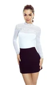 Bluzki damskie - Bluzka Armela Eldar biały XL - miniaturka - grafika 1
