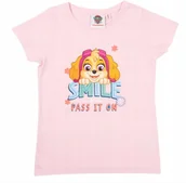 Koszulki dla dziewczynek - T-shirt koszulka dziewczęca Psi Patrol 122/128 - miniaturka - grafika 1