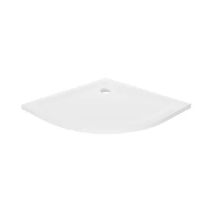 Brodzik półokrągły New Trendy Mild 80x80x4,5 biały akryl B-0621 - Brodziki prysznicowe - miniaturka - grafika 1