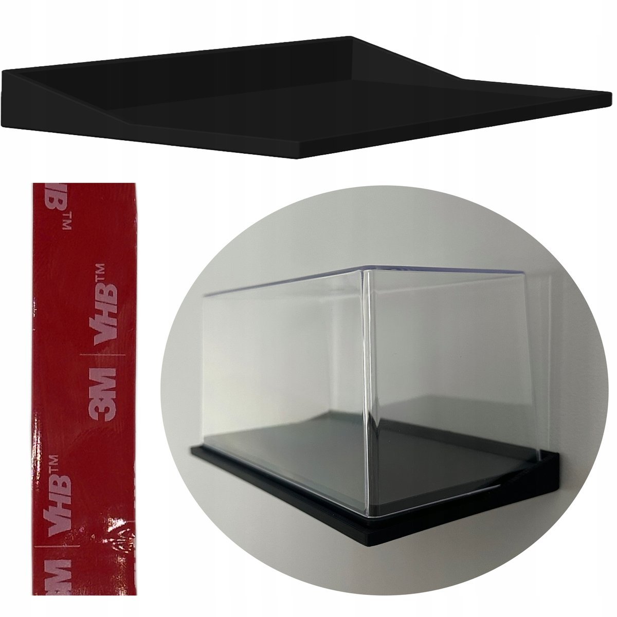 UCHWYT NA GABLOTKĘ DO MODELI W SKALI 1:24 WIESZAK NAŚCIENNY NA GABLOTĘ