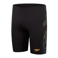 Kąpielówki męskie - Męskie Bokserki kąpielowe SPEEDO TECH PNL JAM AM 8-00303416841 – Czarny - miniaturka - grafika 1