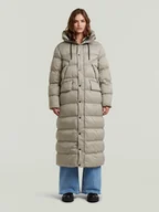 Kurtki damskie - G-Star Płaszcz pikowany w kolorze szarobrązowym - miniaturka - grafika 1