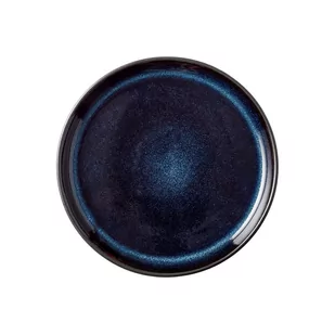 Czarno-niebieski talerz kamionkowy ø 17 cm Mensa − Bitz - Talerze - miniaturka - grafika 1