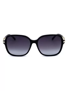 Okulary korekcyjne, oprawki, szkła - Swarovski Damskie okulary przeciwsłoneczne w kolorze złoto-czarno-granatowym - grafika 1