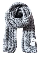 Apaszki i szaliki damskie - Szalik damski UGG Roving Scarf szary - miniaturka - grafika 1