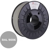 Filamenty i akcesoria do drukarek 3D - Filament do drukarki 3D C-TECH PREMIUM LINE, PLA, RAL9006, 1,75mm, 1kg, White aluminium - miniaturka - grafika 1