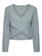 Swetry damskie - Pieces Sweter "Nanu" w kolorze błękitnym - miniaturka - grafika 1