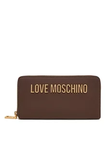 LOVE MOSCHINO Duży Portfel Damski JC5611PP1NKD0301 Brązowy - Portfele - miniaturka - grafika 1