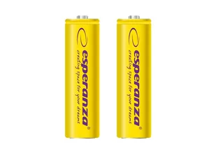 Esperanza 2000mAh 2 szt AA Żółte EZA103Y (EZA103Y) - Ładowarki i akumulatory - miniaturka - grafika 1