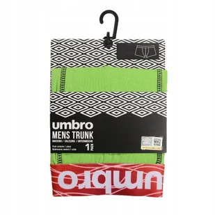 Umbro Bokserki Męskie 224646 Zielone L - Majtki męskie - miniaturka - grafika 1