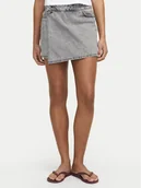 Spodenki damskie - JJXX Spódnico-szorty Greta 12269114 Szary Loose Fit - miniaturka - grafika 1