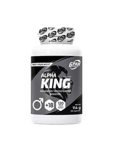 6PAK Alpha King Testosterone Booster 120kaps. - Boostery testosteronu - miniaturka - grafika 1