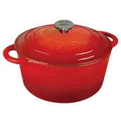 Garnki - EMALIOWANY GARNEK ŻELIWNY 21cm KINGHOFF KH-1614 - miniaturka - grafika 1