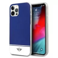 Etui i futerały do telefonów - Mini MIHCP12LPCUBINA iPhone 12 Pro Max 6,7" granatowy/navy hard case Stripe Collection - miniaturka - grafika 1