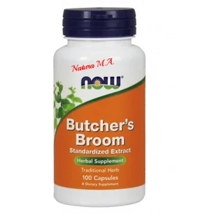 123ratio NOW FOODS Butchers broom Ruszczyk kolczasty 100 kaps - Pozostałe kosmetyki - miniaturka - grafika 2