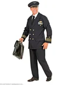 Stroje karnawałowe - Widmann Piloten kostium dla mężczyzn, 54, niebieski 5708P - miniaturka - grafika 1