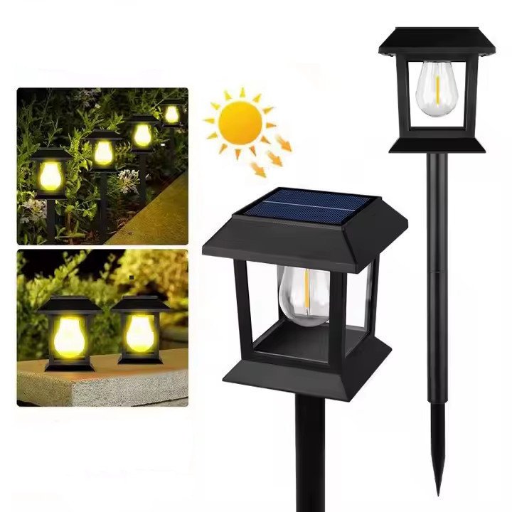 Lampka Lampa Solarna Ogrodowa Wbijana Led Gruntowa Słupek Ogrodowy 4049