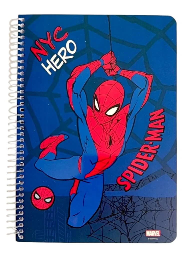 Notatnik Zeszyt w jedną linię na Spirali Spiderman notes kołonotatnik