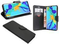 Etui i futerały do telefonów - cofi1453® Etui książkowe "Fancy" kompatybilne z HUAWEI P30 PRO pokrowiec na telefon etui ochronne z funkcją podstawki, miejsce na kartę czarny - miniaturka - grafika 1