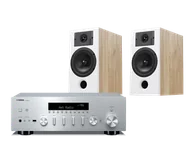 Zestawy stereo - Yamaha R-N600A (srebrny) + Diva 3 (dąb) - miniaturka - grafika 1