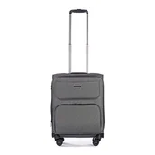 Walizki - Stratic Bendigo Light+ miękka walizka podróżna na kółkach, zamek TSA, 4 kółka, możliwość rozszerzenia, Silver, 55 cm, 34- - miniaturka - grafika 1