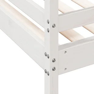 Łóżko piętrowe, 80x200/120x200 cm, białe, lite drewno sosnowe Lumarko! - Łóżka dla dzieci i młodzieży - miniaturka - grafika 8