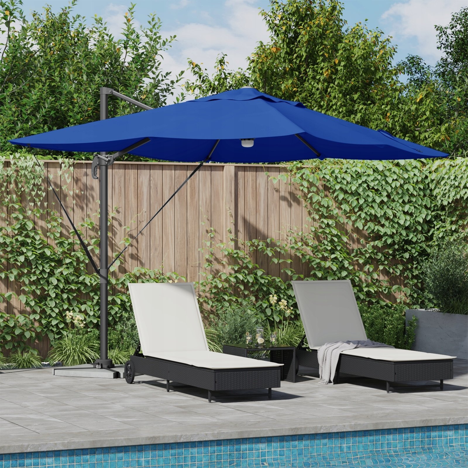 vidaXL Parasol plażowy 351 x 250 x 253 cm 42003364