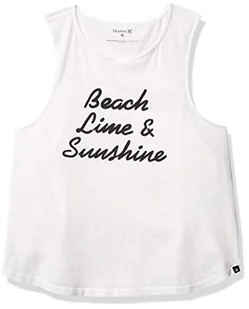 Hurley Damski tank top W Good Times Flouncy biały biały XS CQ6433 - Koszulki i topy damskie - miniaturka - grafika 1
