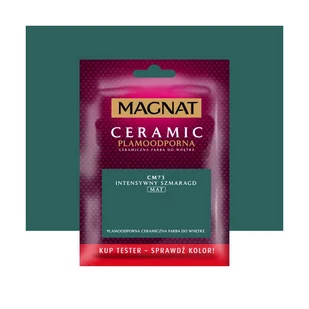 Tester farby Magnat Plamoodporna Intensywny szmaragd 30 ml - Farby wewnętrzne - miniaturka - grafika 1