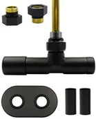 Zawory i kraniki - Zawór jednootworowy regulacyjny UNICO czarny strukturalny All in one lewy GZ1/2 - miniaturka - grafika 1