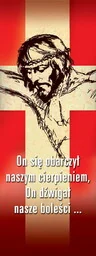 Baner na Wielki Post "On się obarczył.." 75x200cm - Ikony i obrazy sakralne Baner na Wielki Post "On się obarczył.." 75x200cm - Ikony i obrazy sakralne - miniaturka - grafika 1