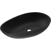 Umywalki - Mexen Nora umywalka nablatowa z konglomeratu 60 x 36 cm, czarna - 23056071 - miniaturka - grafika 1
