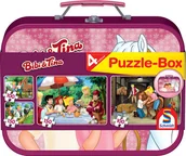 Puzzle - Schmidt Puzzle 2 x 100 + 2 x 150 el. W WALIZCE - Bibi & Tina - miniaturka - grafika 1