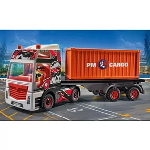 Playmobil Miasto Akcji - Truck with Cargo Container 70771 - Klocki - miniaturka - grafika 1