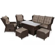 Meble ogrodowe - Zestaw mebli ogrodowych HOME &amp; GARDEN Memfis 721593 Brązowy - miniaturka - grafika 1