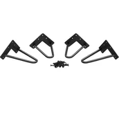 Zawiasy, okucia i inne akcesoria - Nogi meblowe 150mm, 4 sztuki, nogi w kształcie spinki do włosów, nogi stołowe DIY - miniaturka - grafika 1